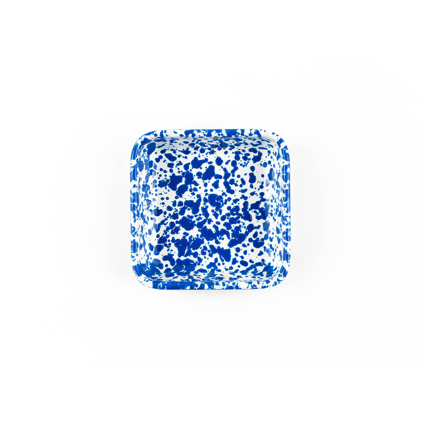 Small Enamel Tray - Blue Splatter