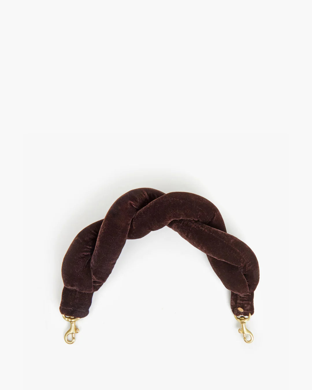 Twisted Puff Handle - Brown Velvet