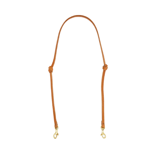 Thin Knotted Shoulder Strap - Cuoio