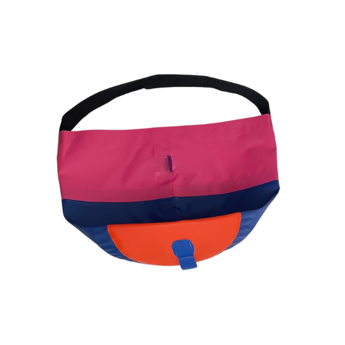 Collapsible Utility Tote - Pink/Blue + Orange