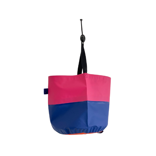 Collapsible Utility Tote - Pink/Blue + Orange
