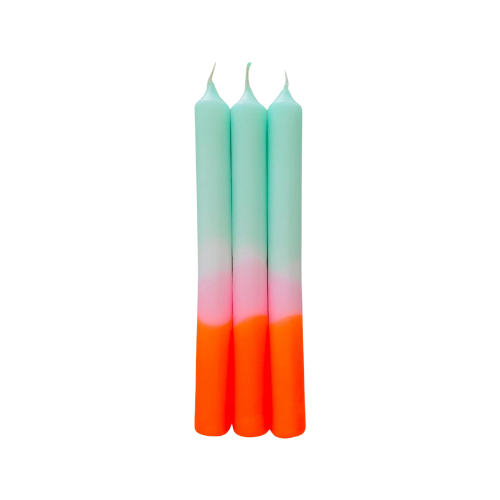 Dip Dye Candles - Spring Sorbet