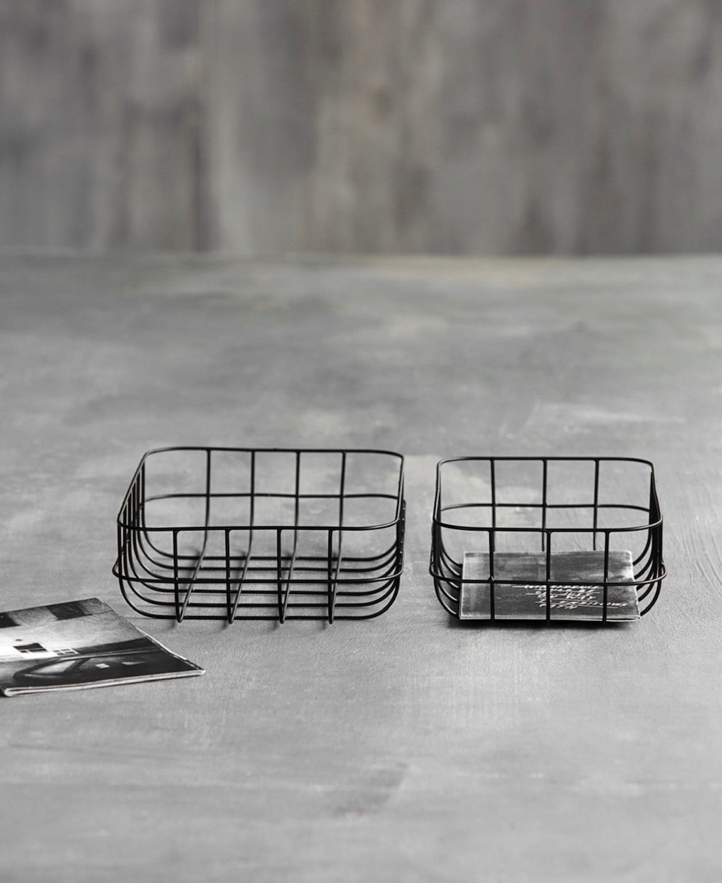Iron Baskets in Simply Black