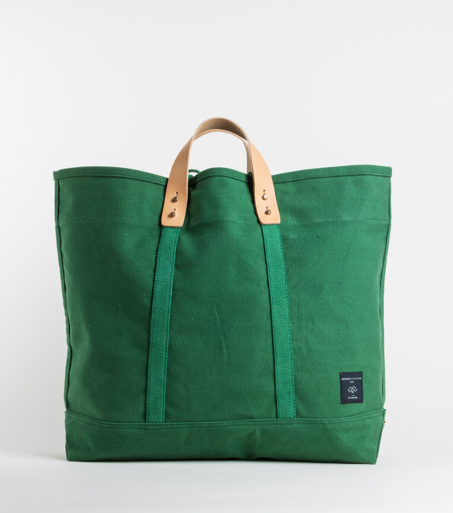 Immodest Cotton Tote in Pine