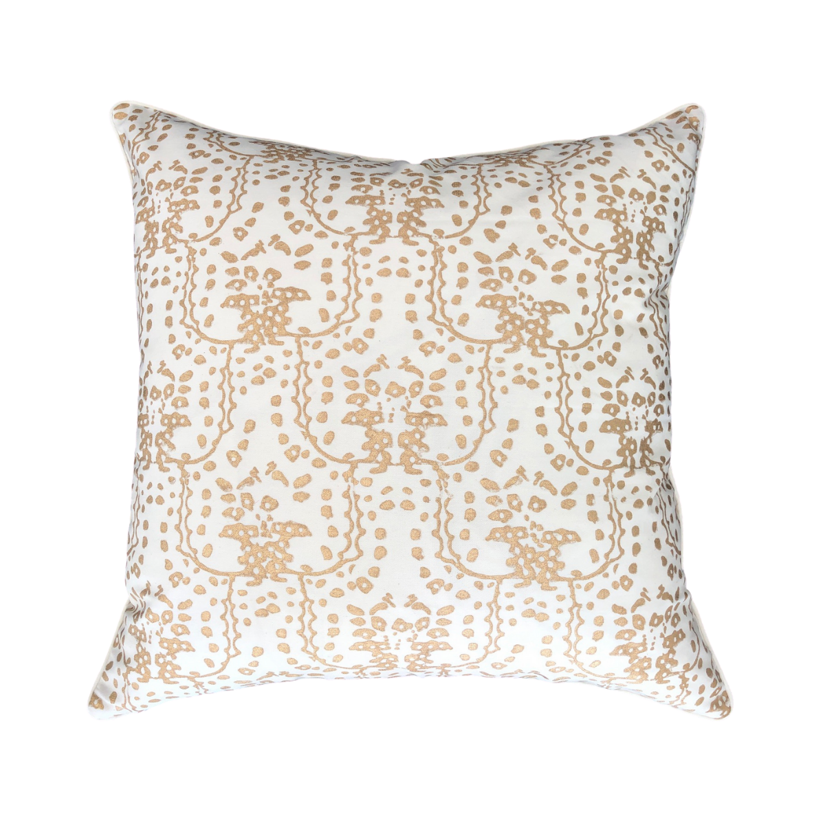 Kiska Textiles Kowloon Pillow Cover in Gold Leaf
