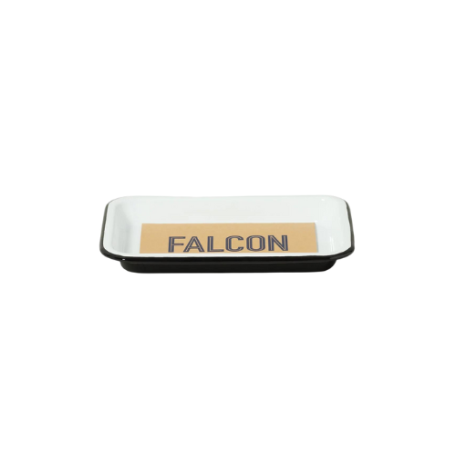 Falcon Enamelware Small Tray - Black Rim