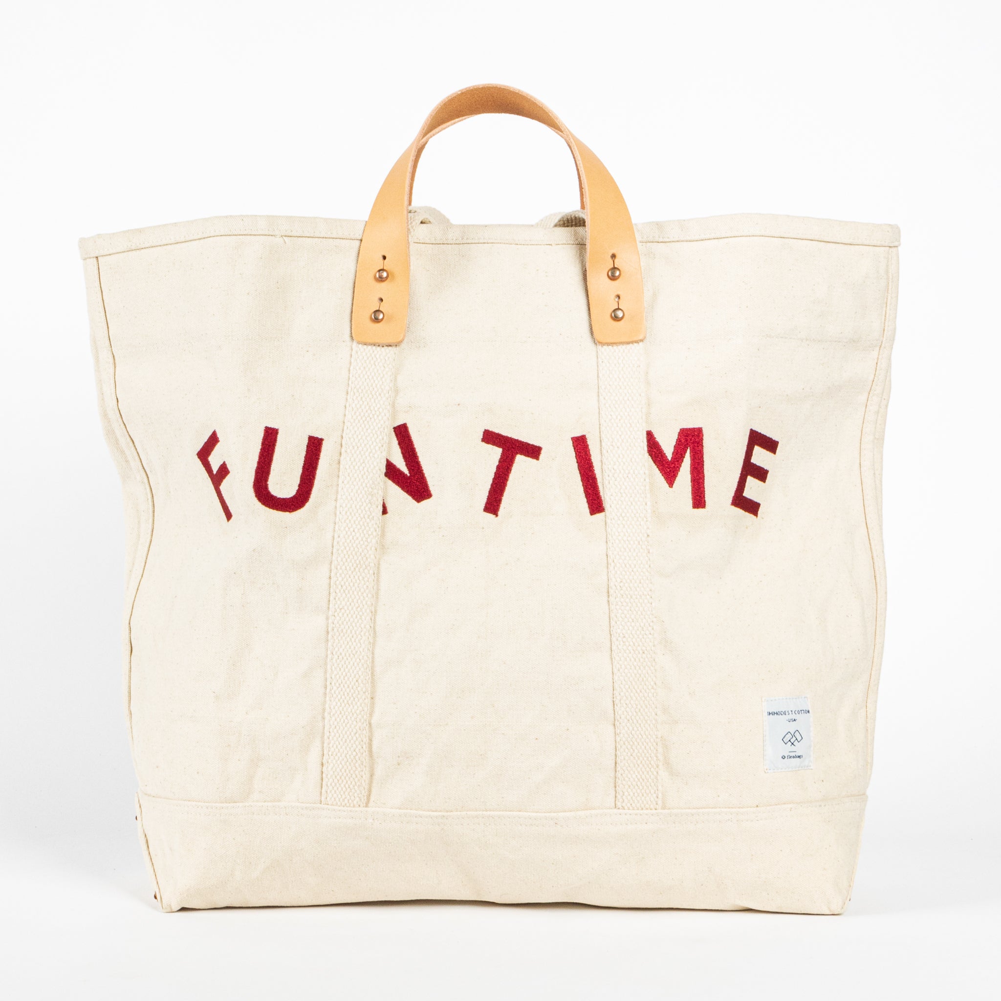 Immodest Cotton Tote in Fun Times