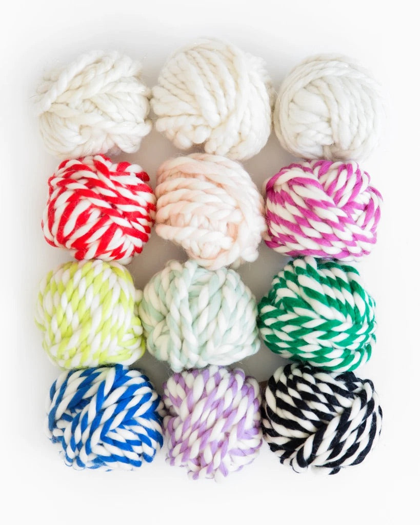 Mint Colour Twist Wool Ball
