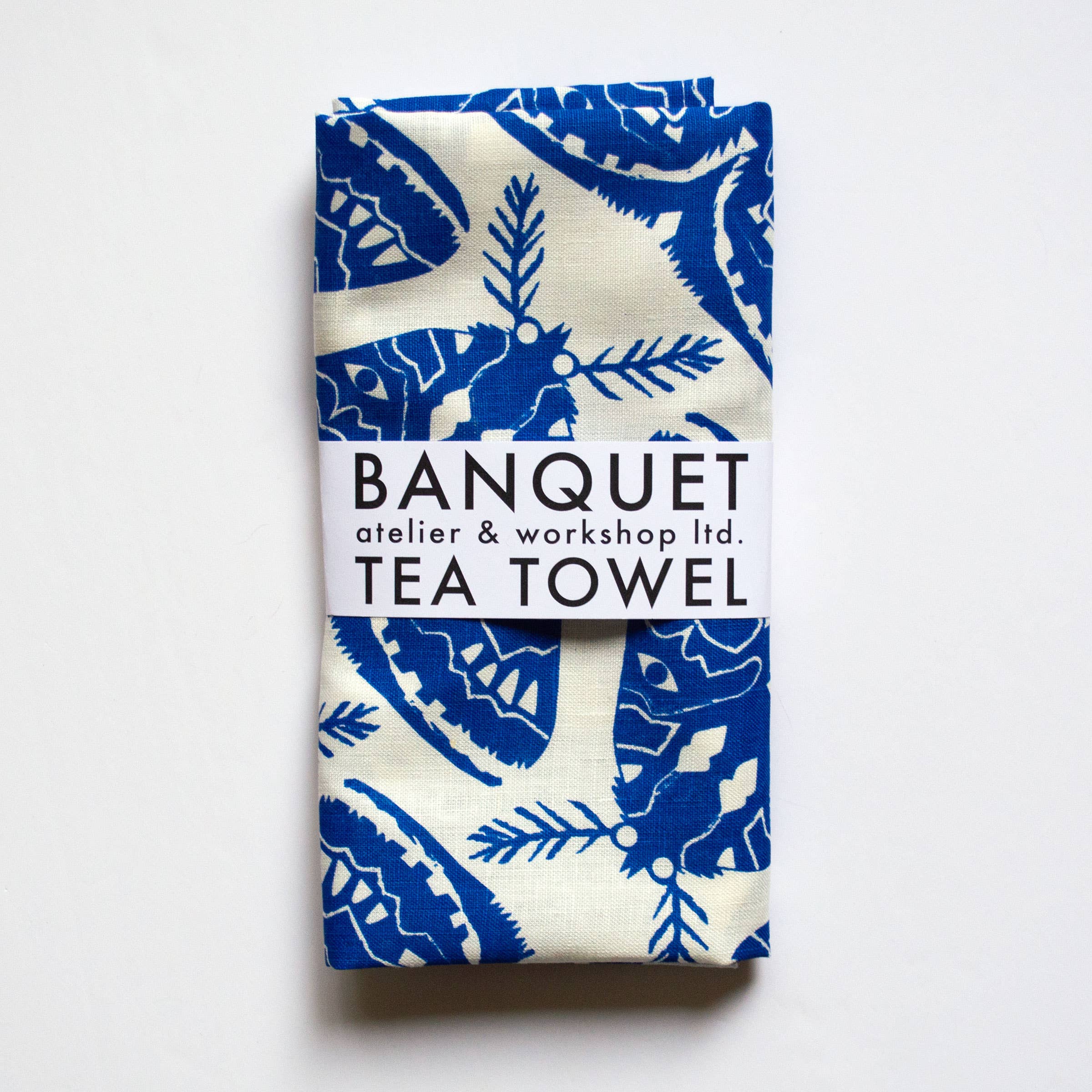 Tea Towel - Cobalt Blue Moths
