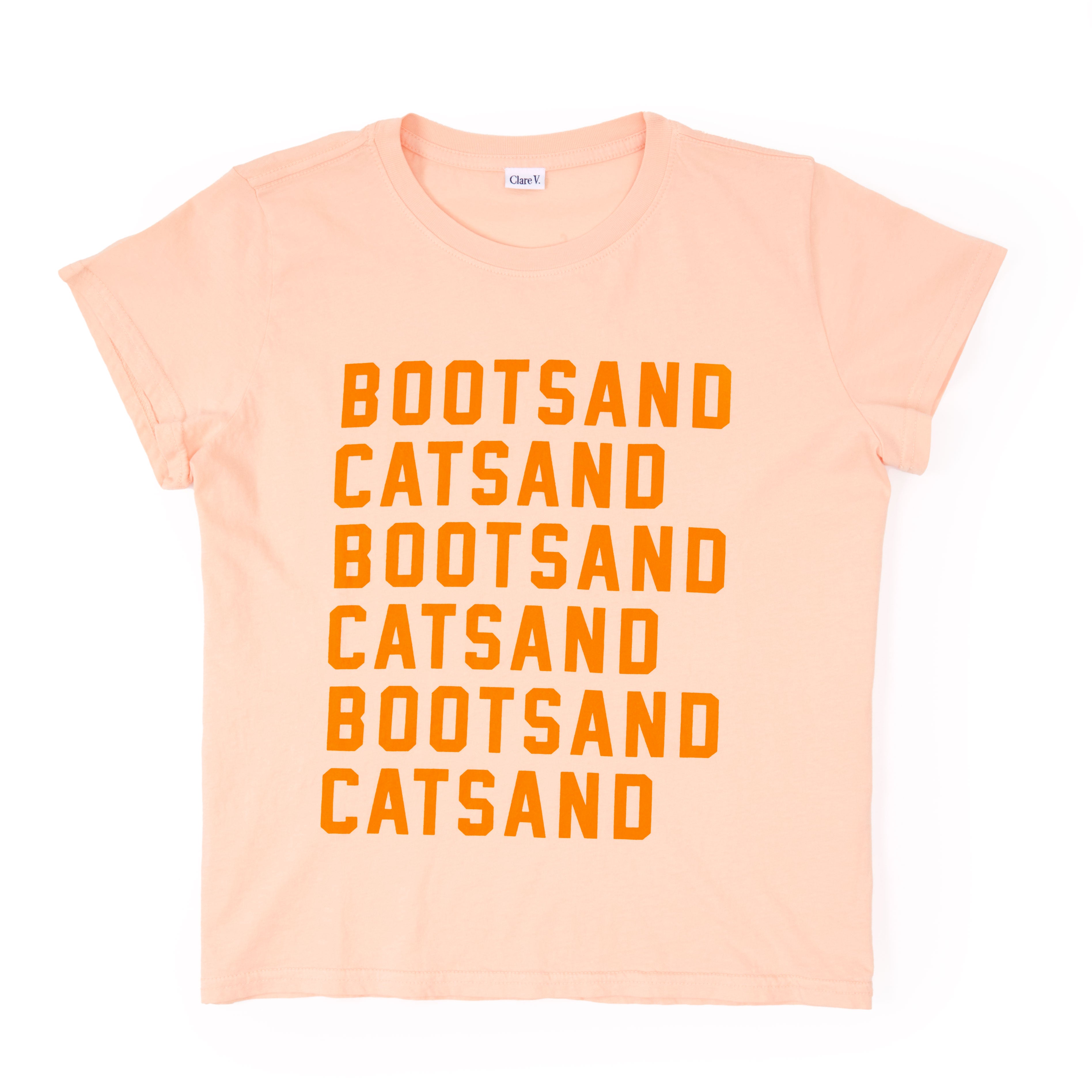Classic Tee - Blush with Boots & Cats