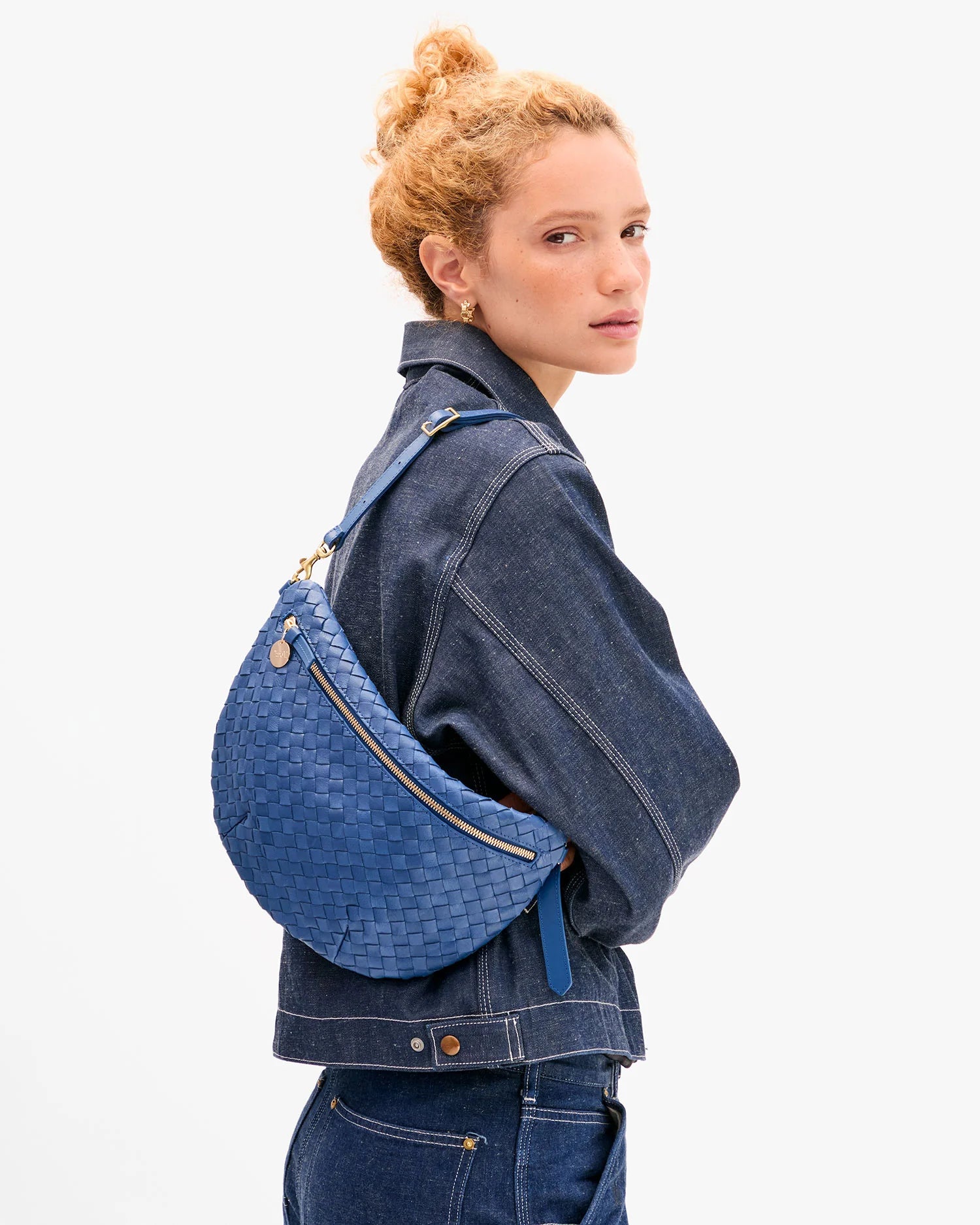 ***PRE ORDER*** Grand Fanny - French Blue Diagonal Woven