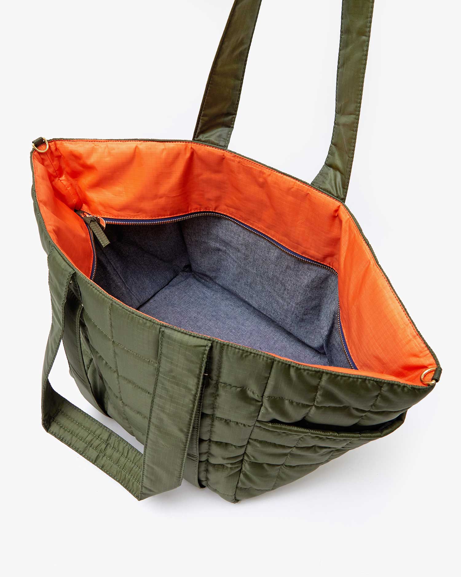 Le Box Tote Sportive- Army Quilted