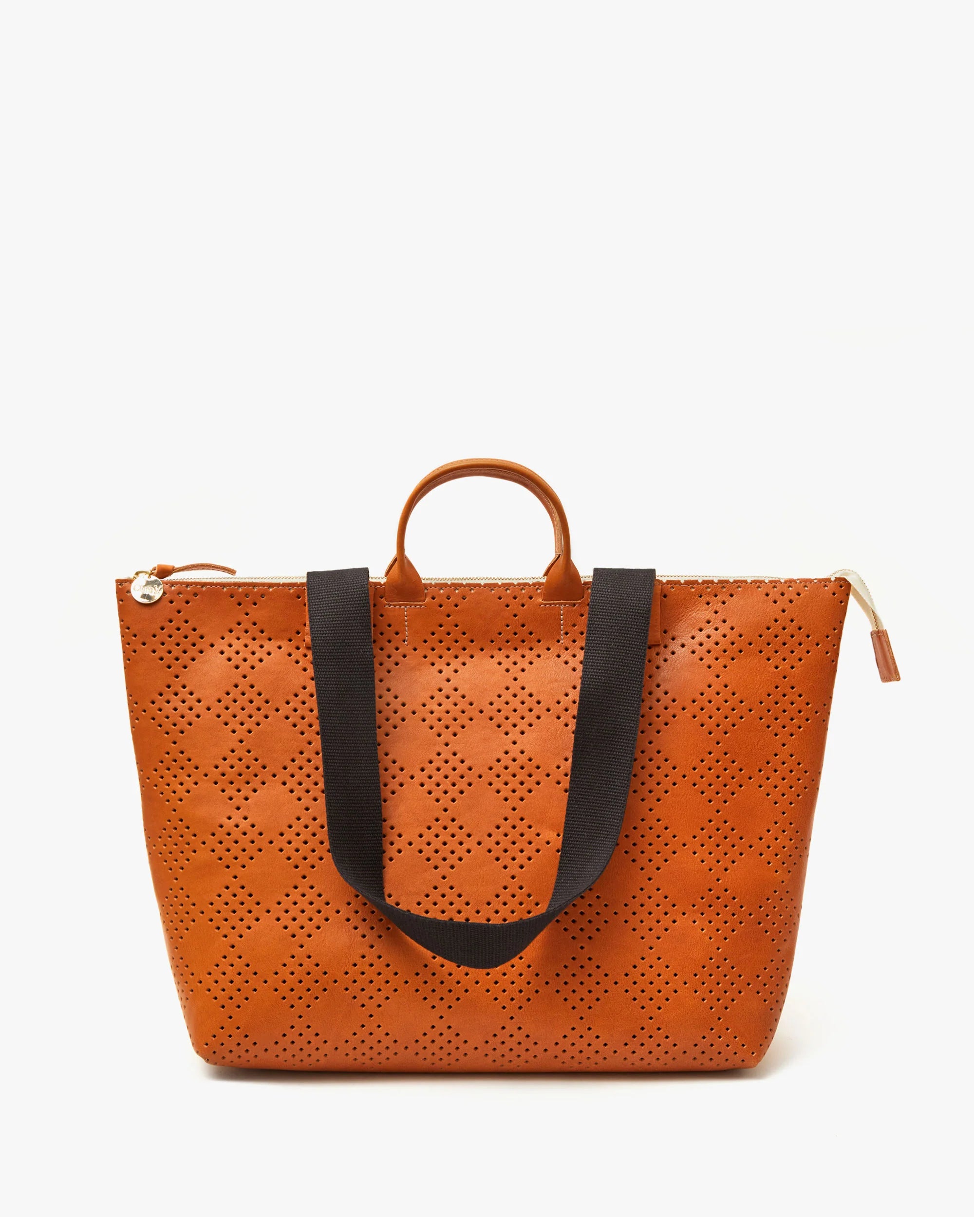 Le Zip Sac - Cuoio Lightweight Checker Perforated