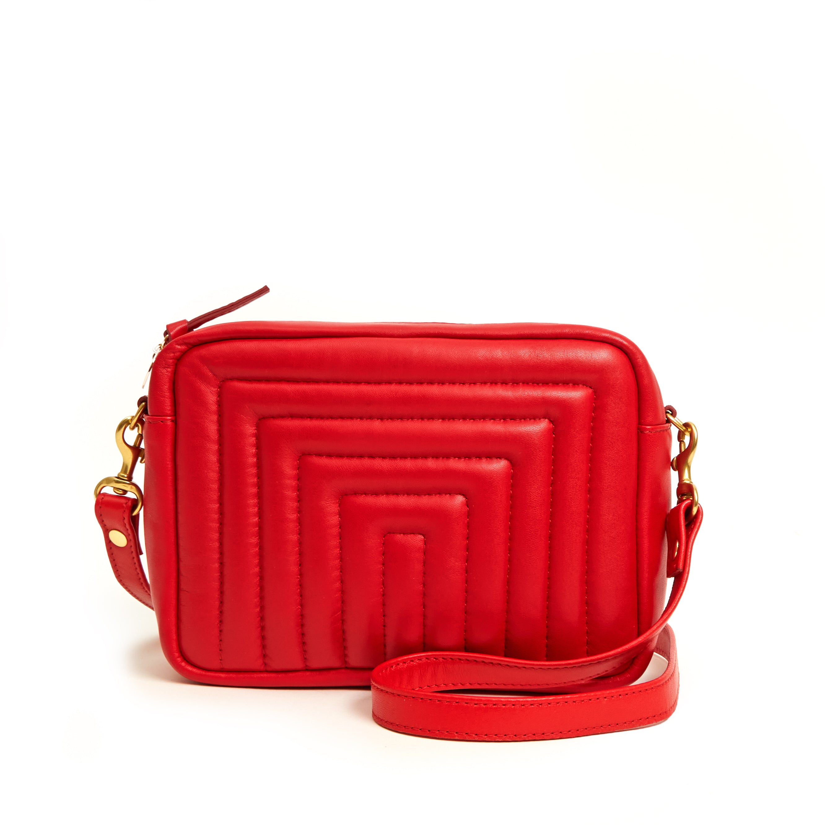 Clare V. Midi Sac - Rouge Channel Quilted