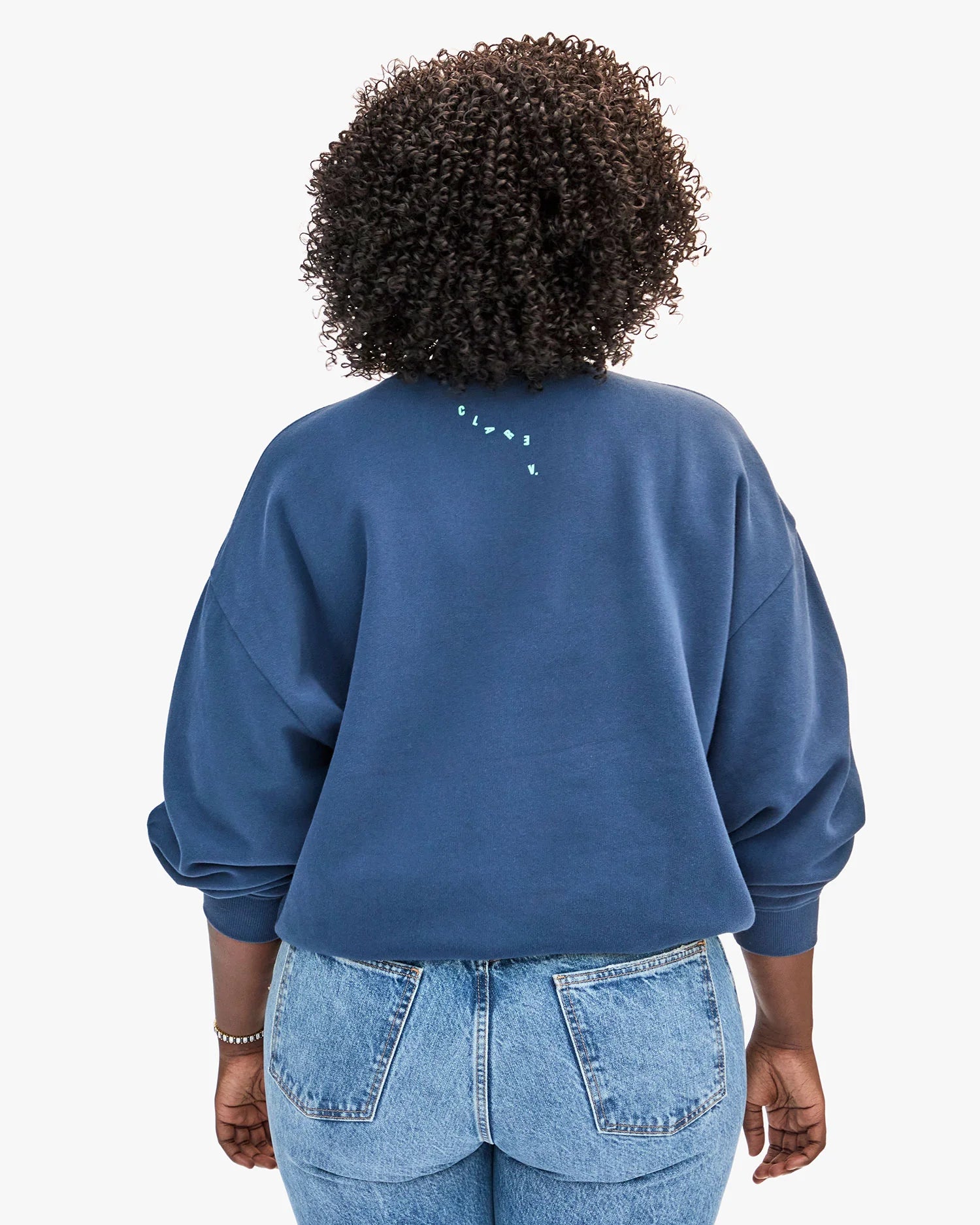 Oversized Sweatshirt - Navy + Mint Ciao