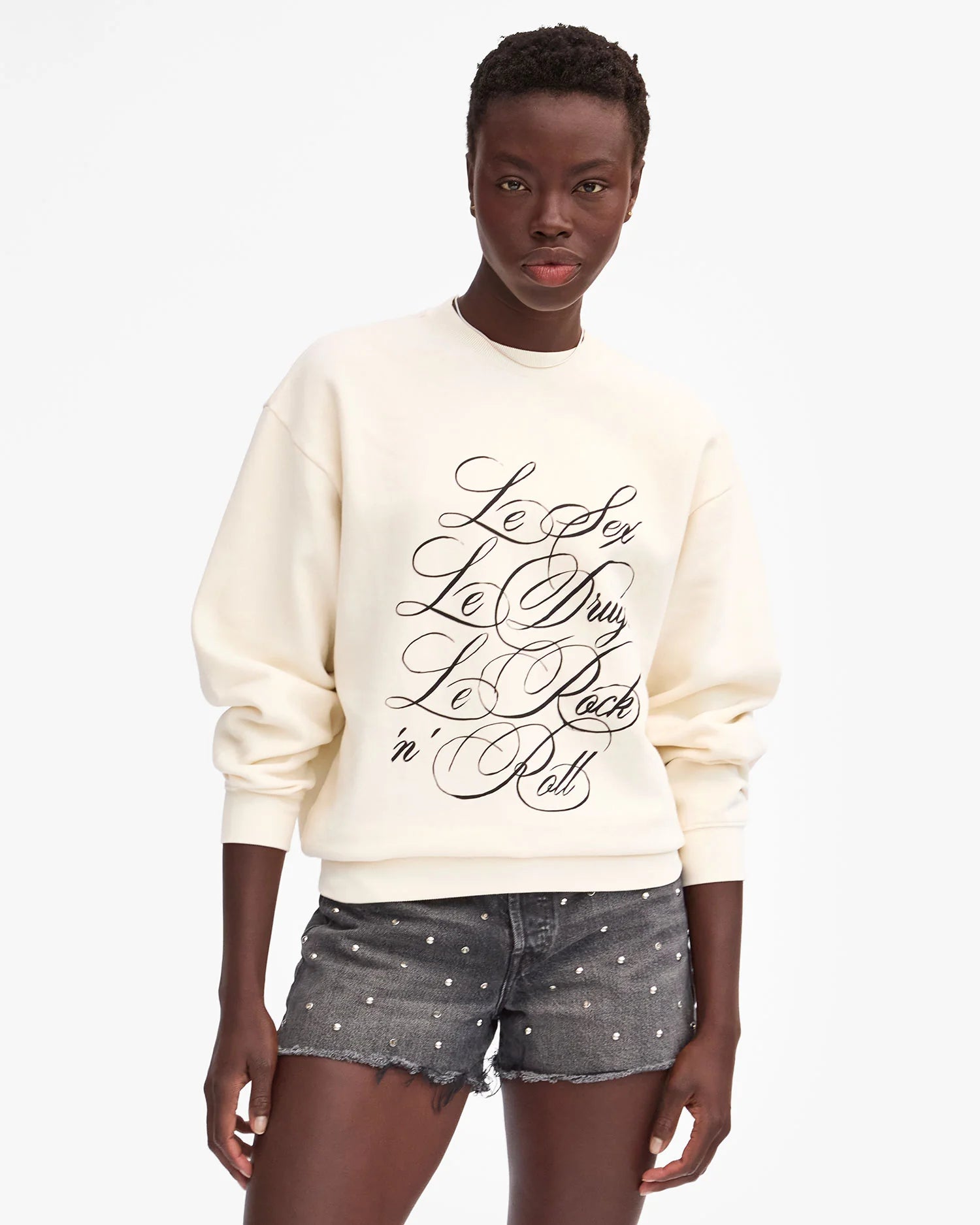 POP-UP - PRE ORDER*** Clare V. Oversized Sweatshirt - Le Sex