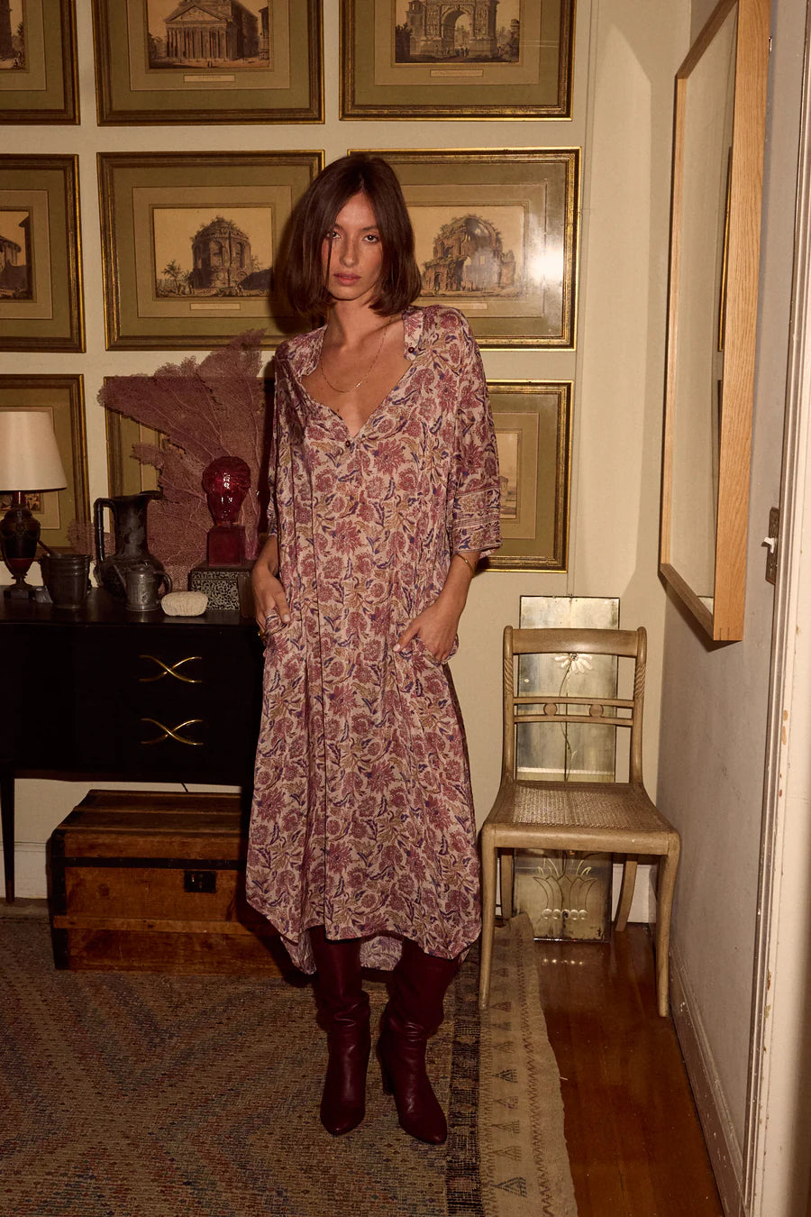 ***PRE ORDER*** Lulu Dress - Artichoke Stone