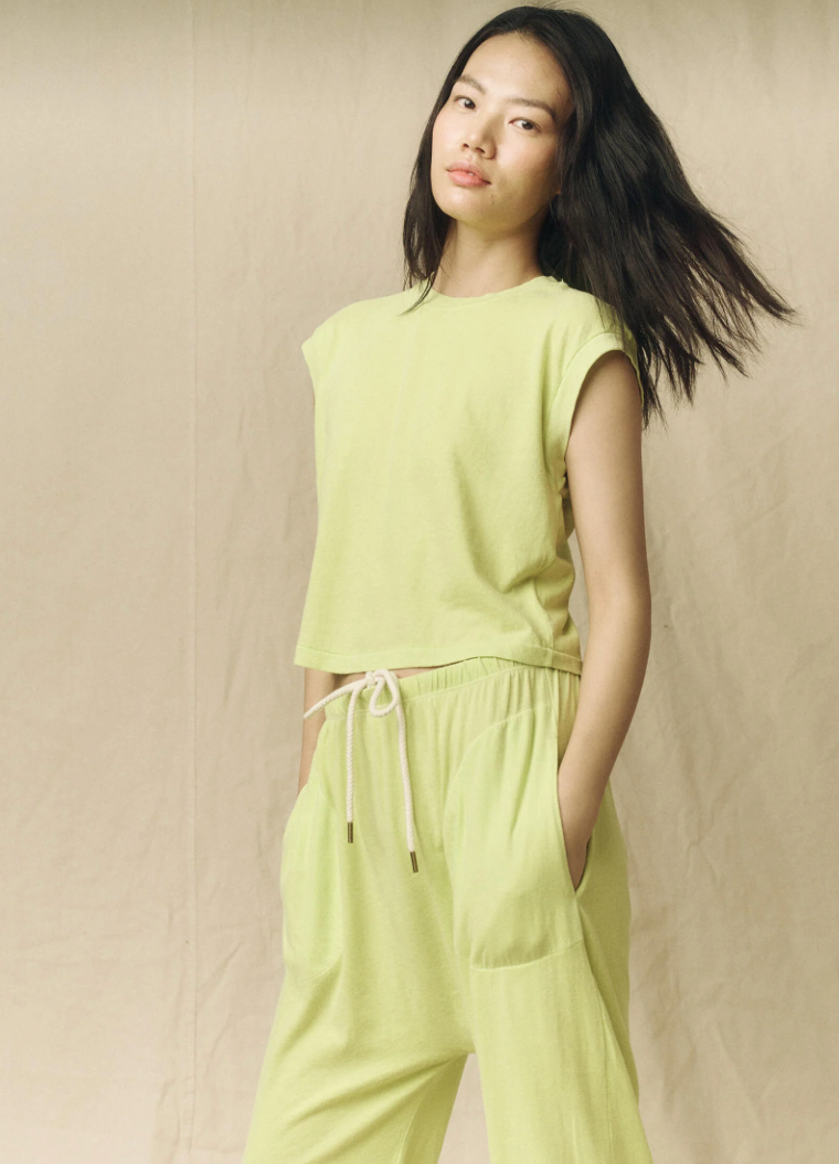 The Square Tee - Lime Zest