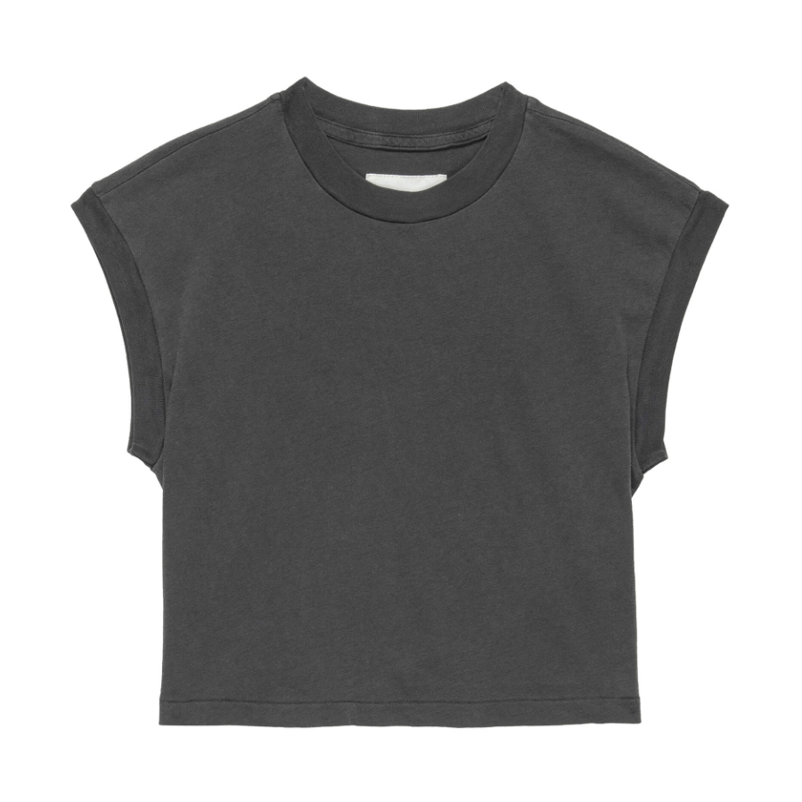 The Square Tee - Washed Black