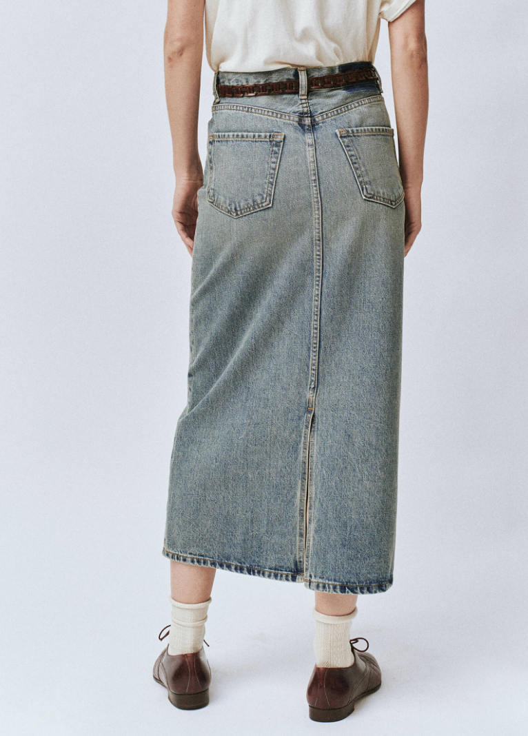 The Column Skirt - Monterey Wash