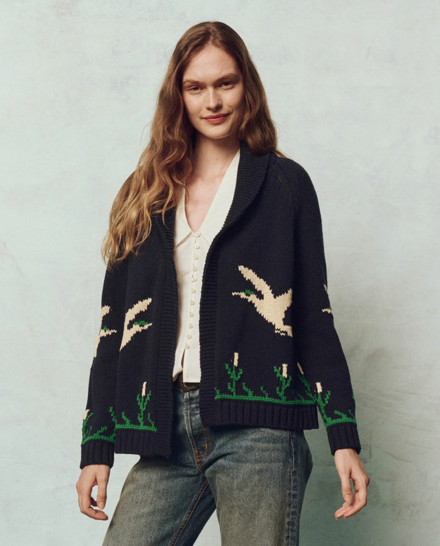 The Bird Lodge Cardigan - Navy