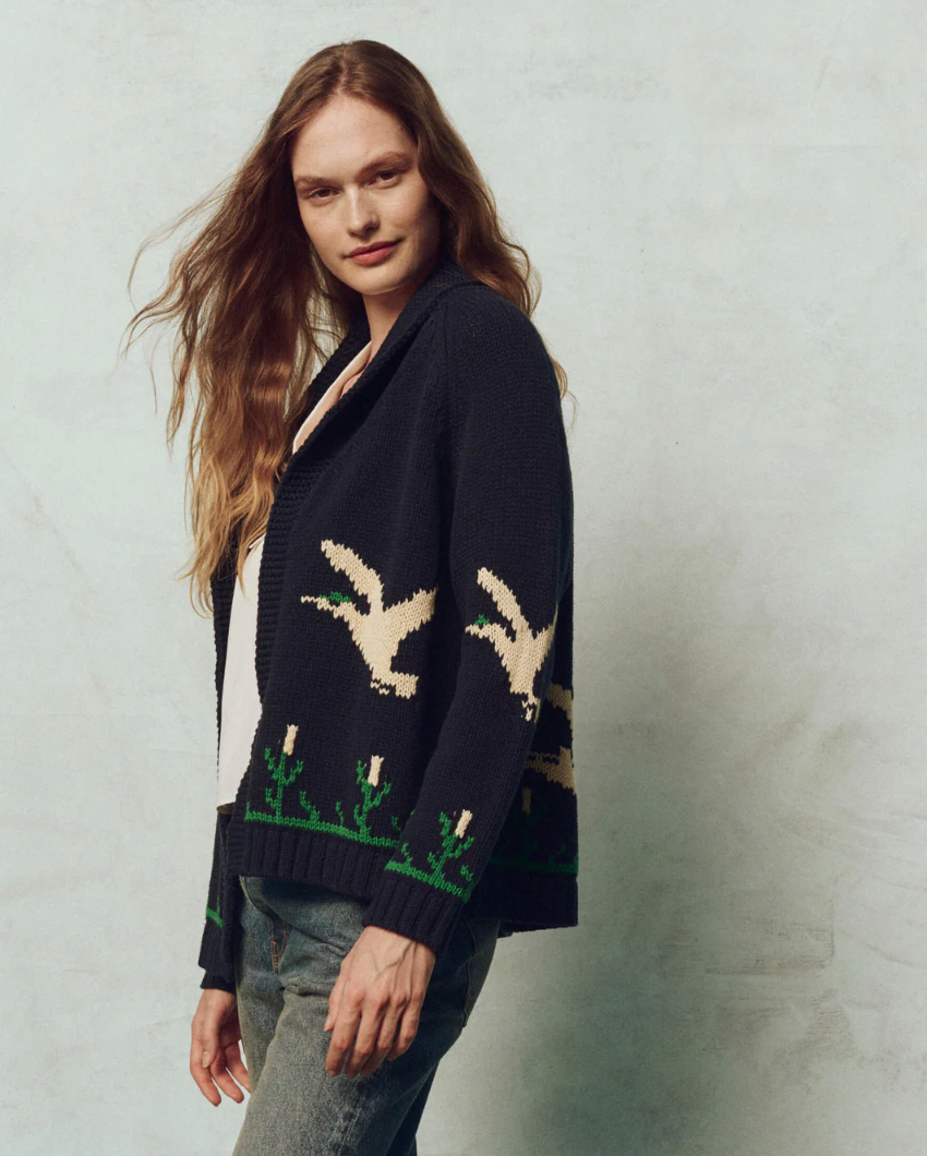 The Bird Lodge Cardigan - Navy