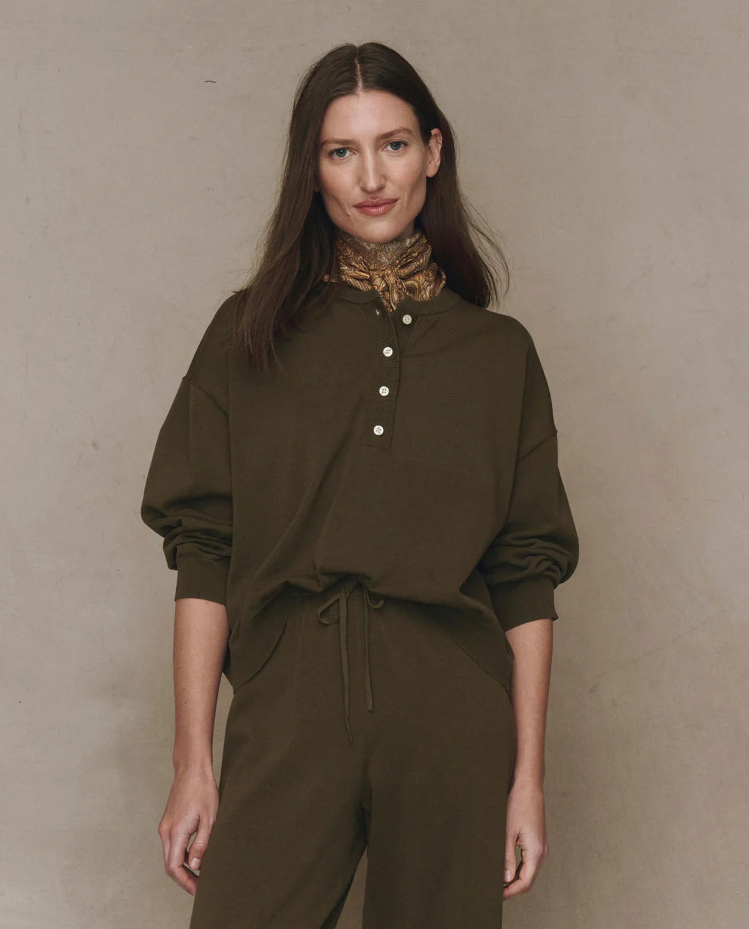 The Henley Sweater - Army