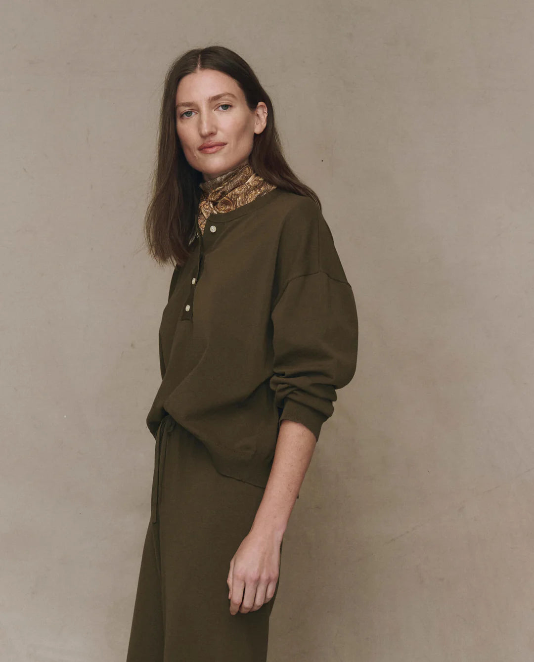 The Henley Sweater - Army