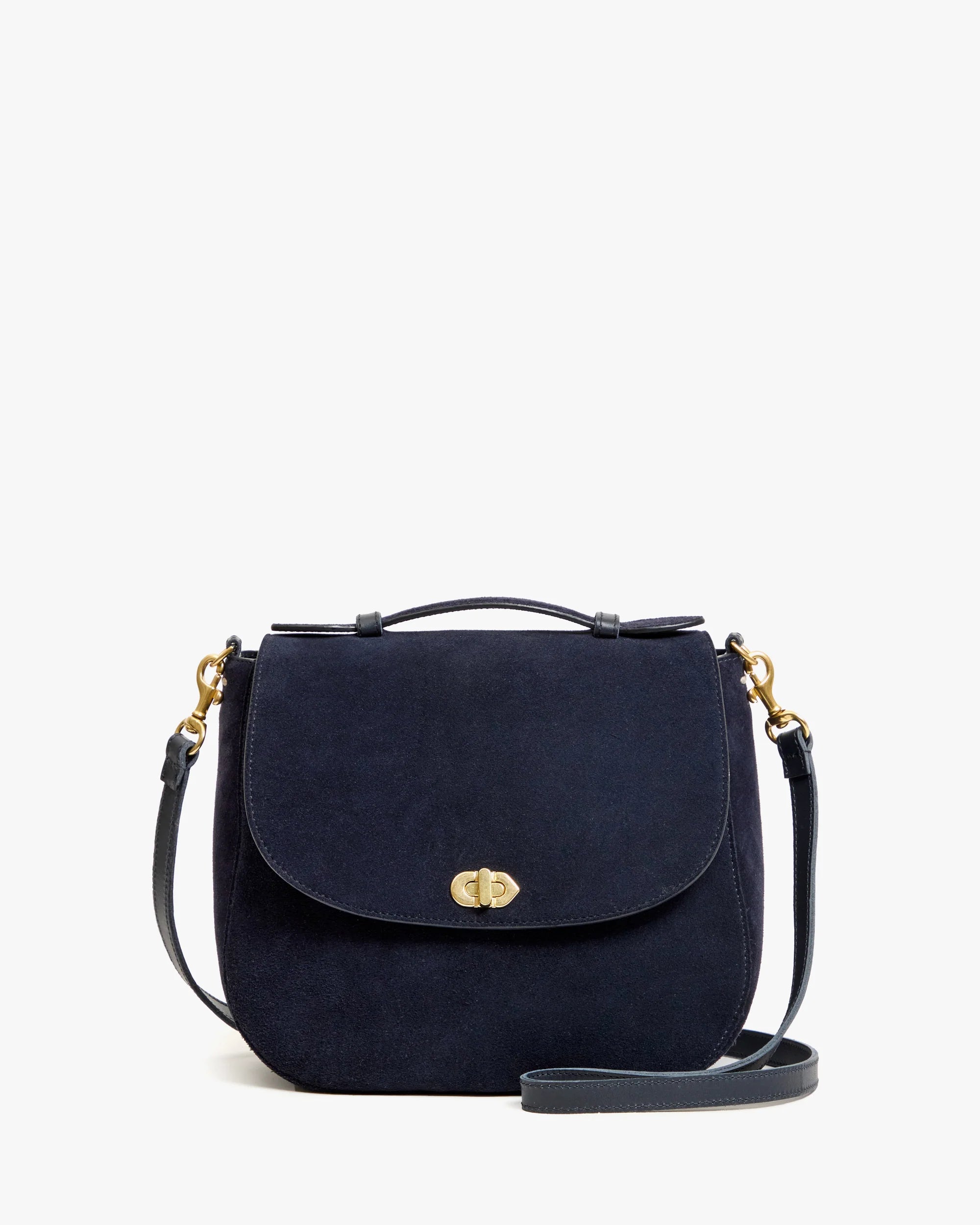 Turnlock Louis - Navy Suede