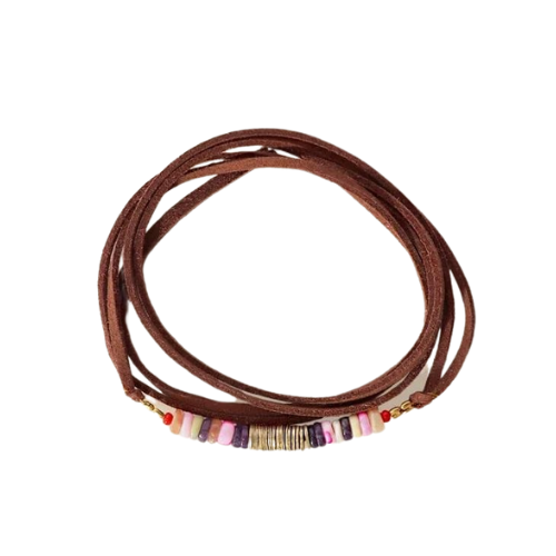 Suede wrap bracelet store