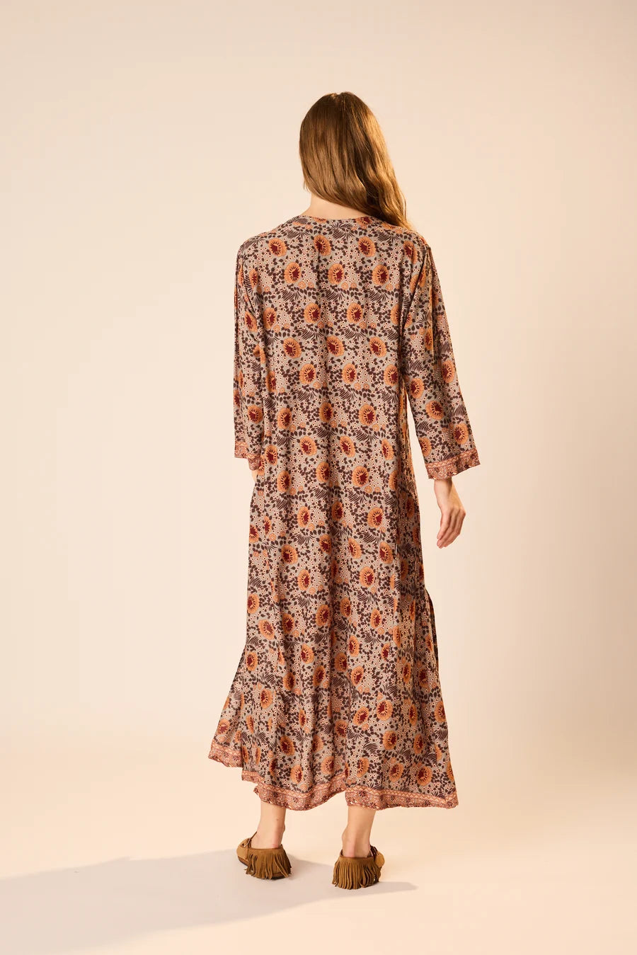 Isobel Dress -  Vintage Flowers Slate