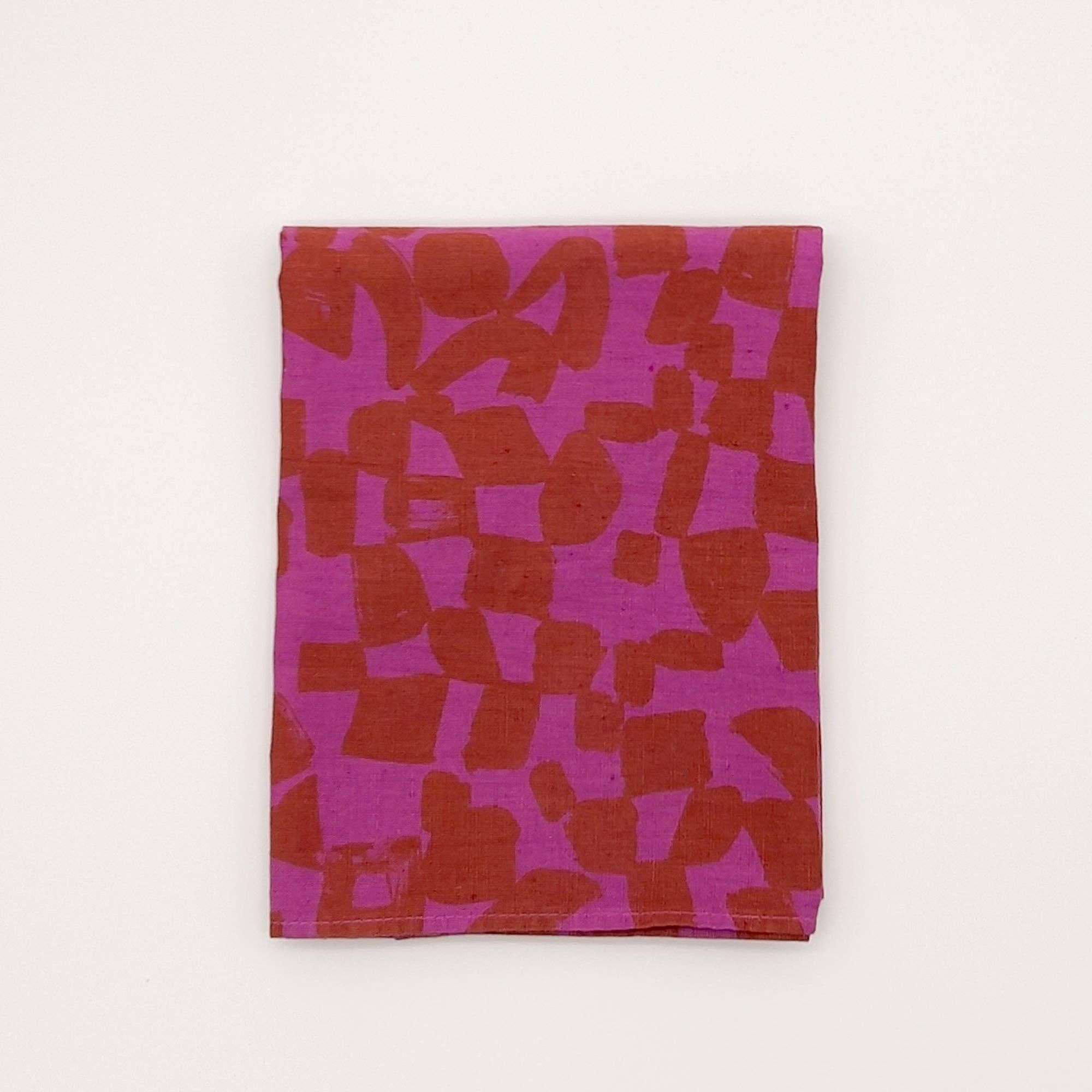 Tea Towel - Fuchsia Checks