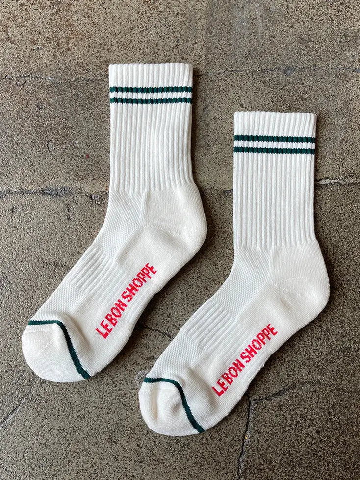 Boyfriend Socks - Parchment