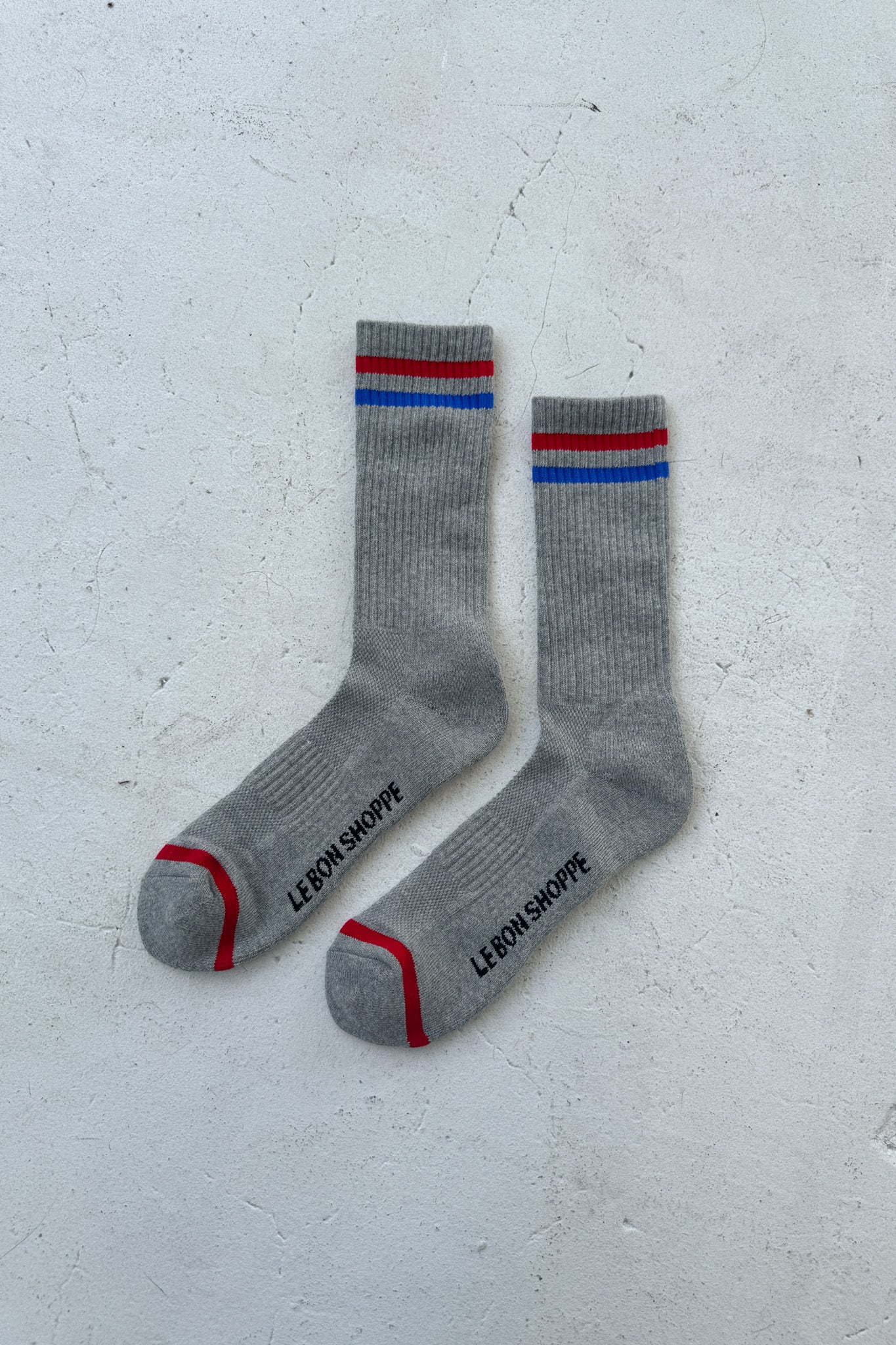 Extended Boyfriend Socks - True Gray