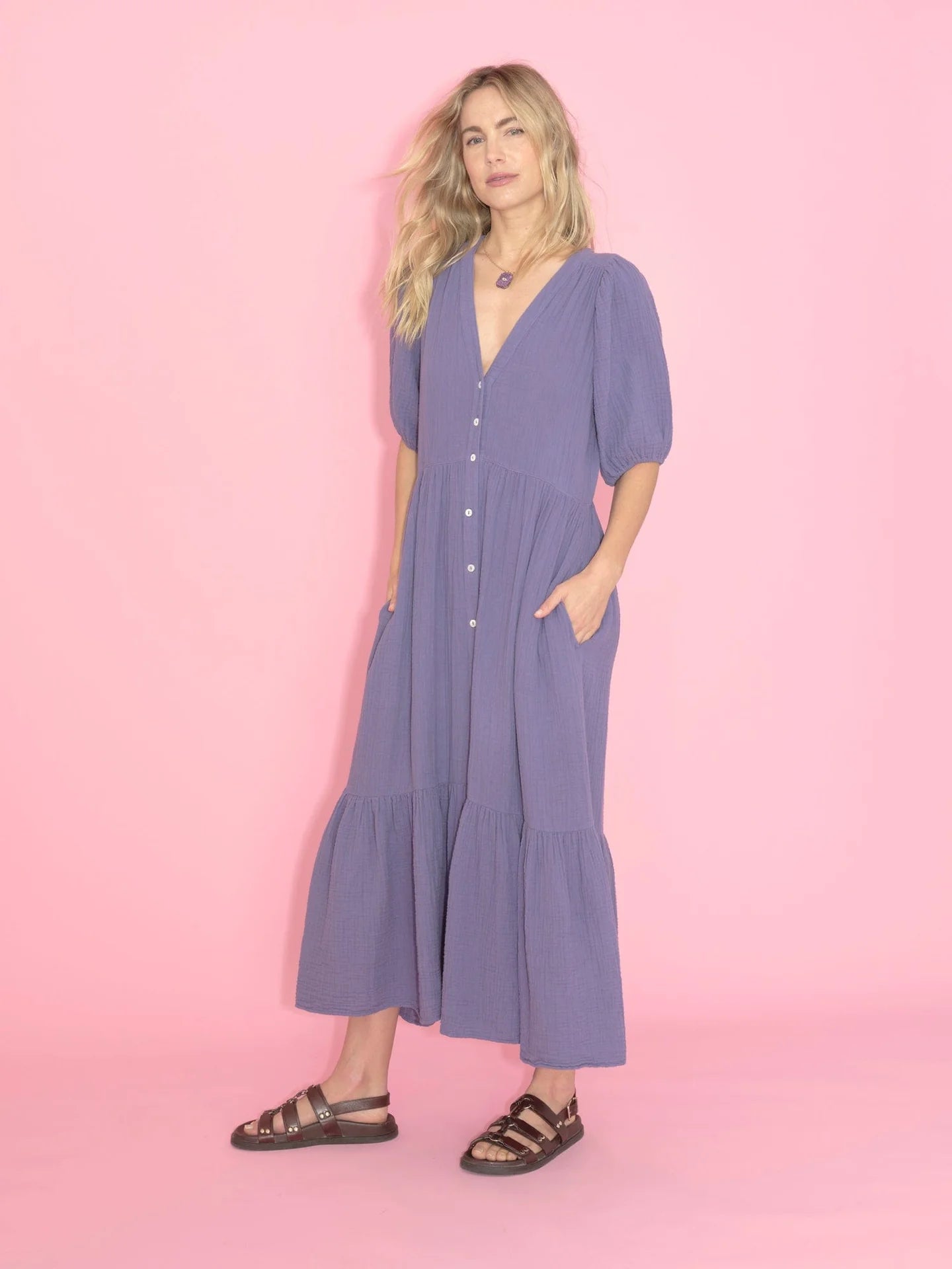 Lennox Dress - Skipper Blue