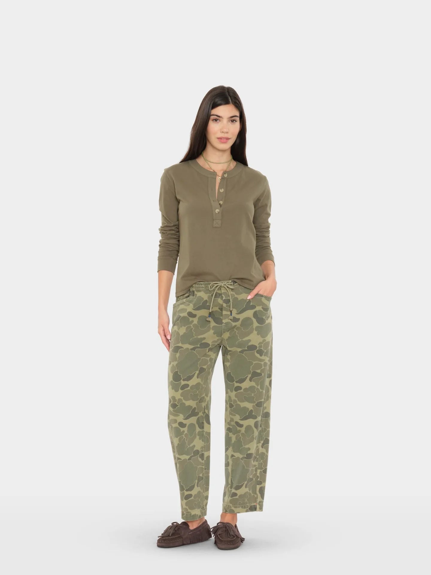 Baxter Pant - Camo Green