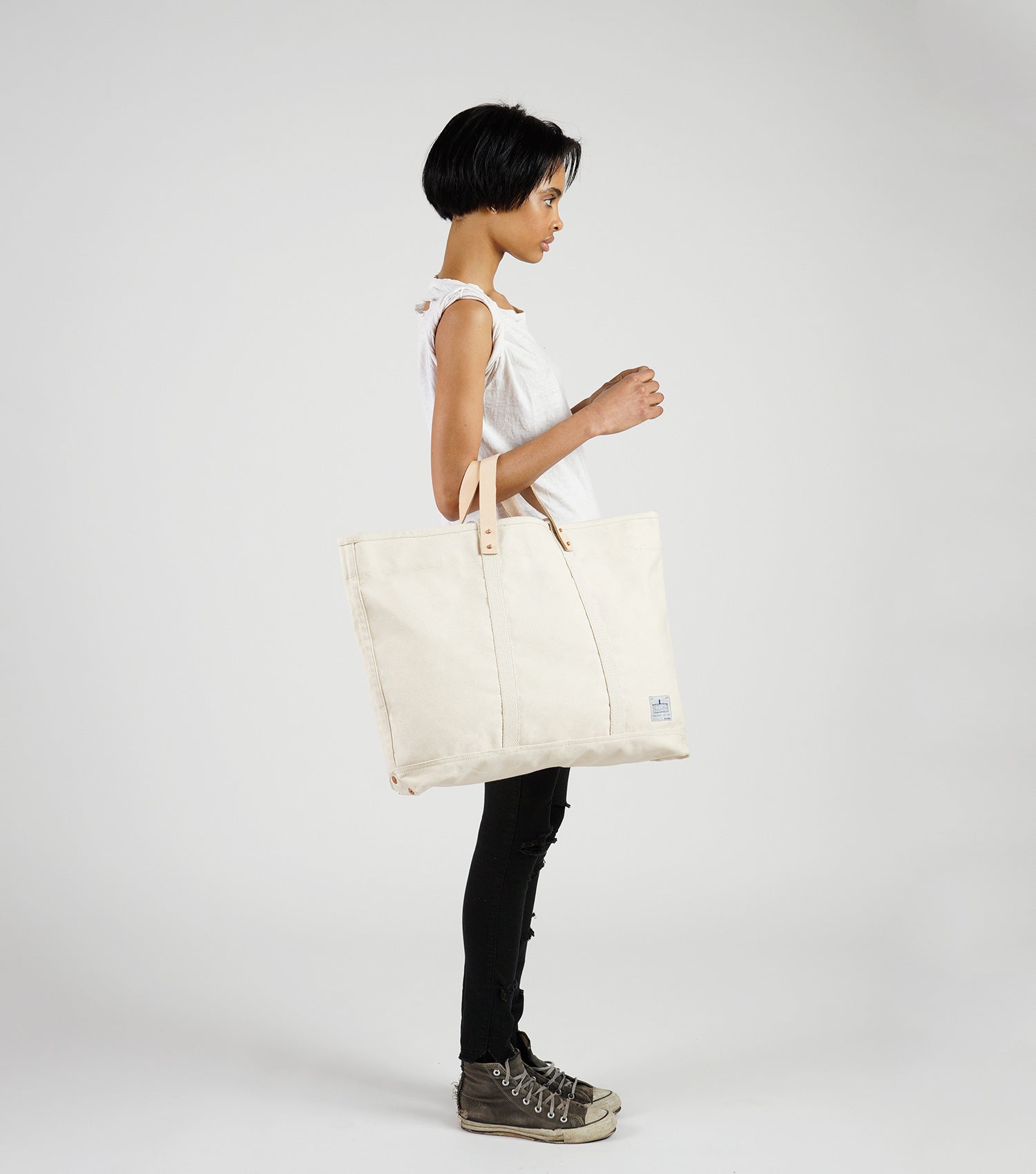 Natural cotton cheap shopper