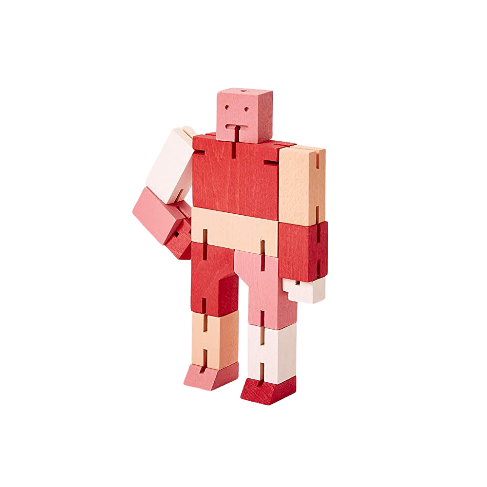 Small Cubebot in Multi Red