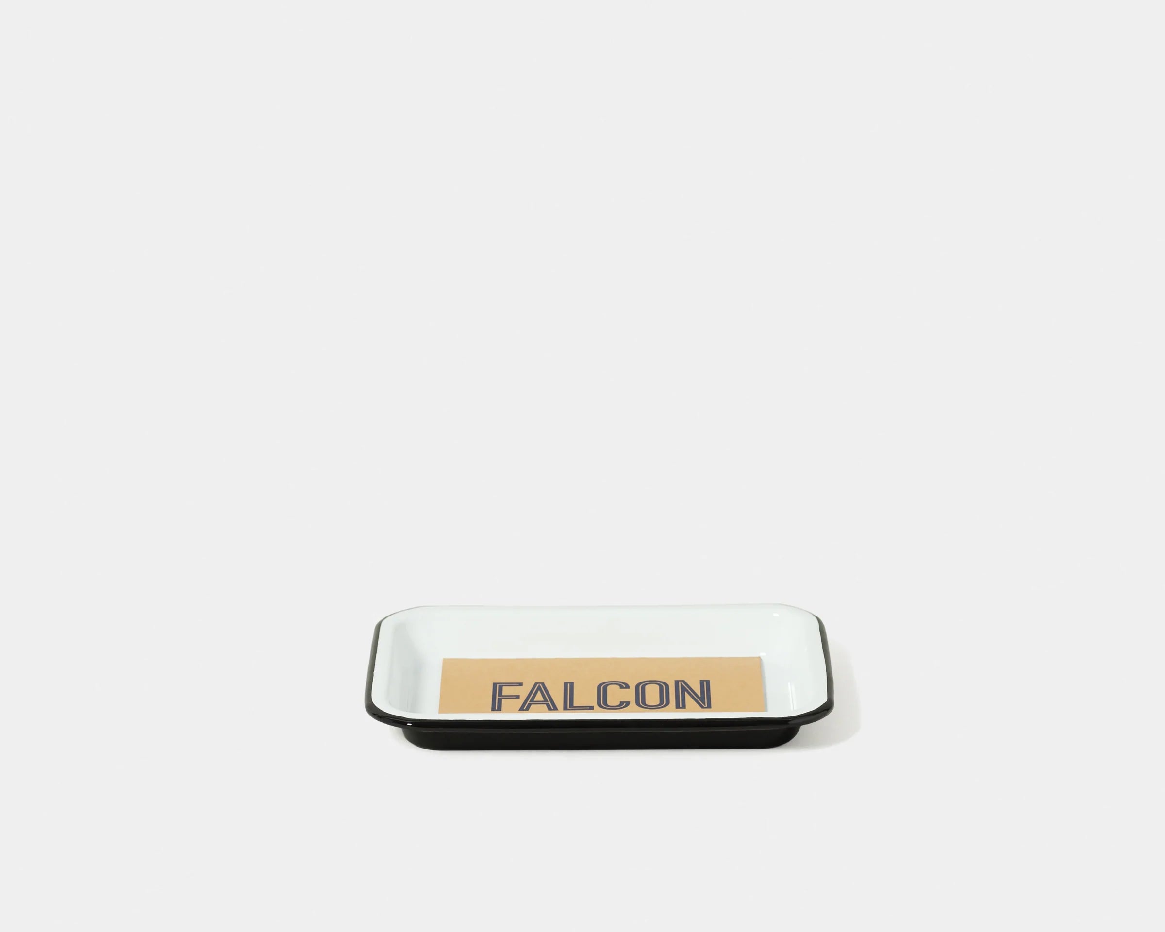 Falcon Enamelware Small Tray - Black Rim