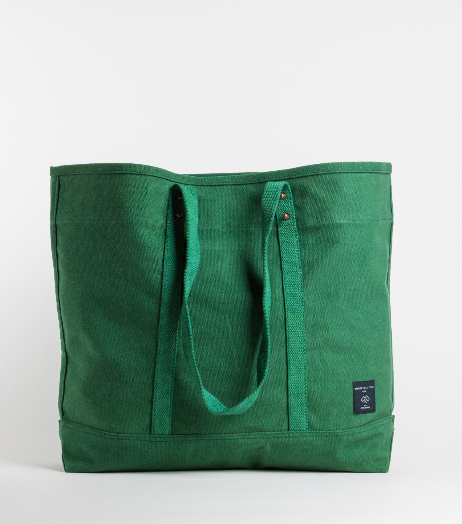 Immodest Cotton Tote in Pine