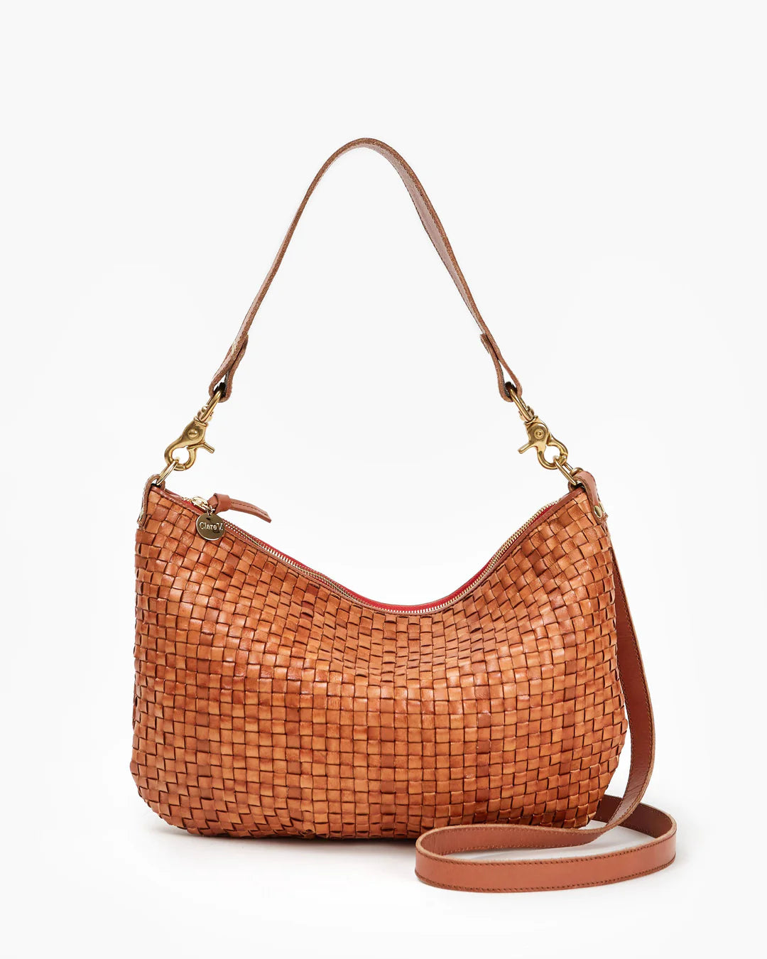 Moyen Messenger in Natural Woven Checker