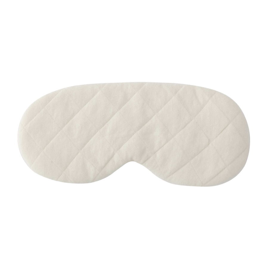 The Quilted Sleep Mask - Washed White