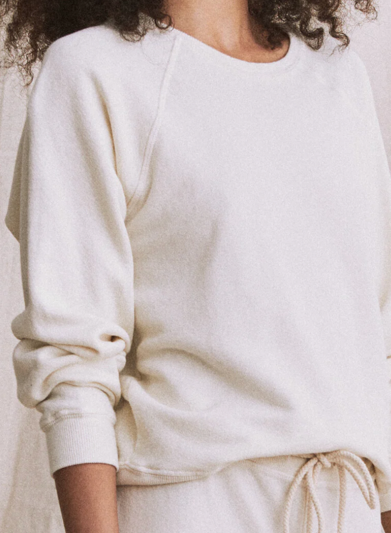 The Shrunken Sweatshirt - Washed White — ERIN & CO