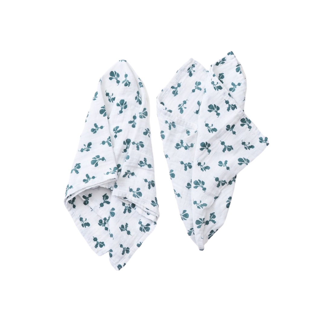 Lewis is Home Burp Cloth Set - Mini Radish