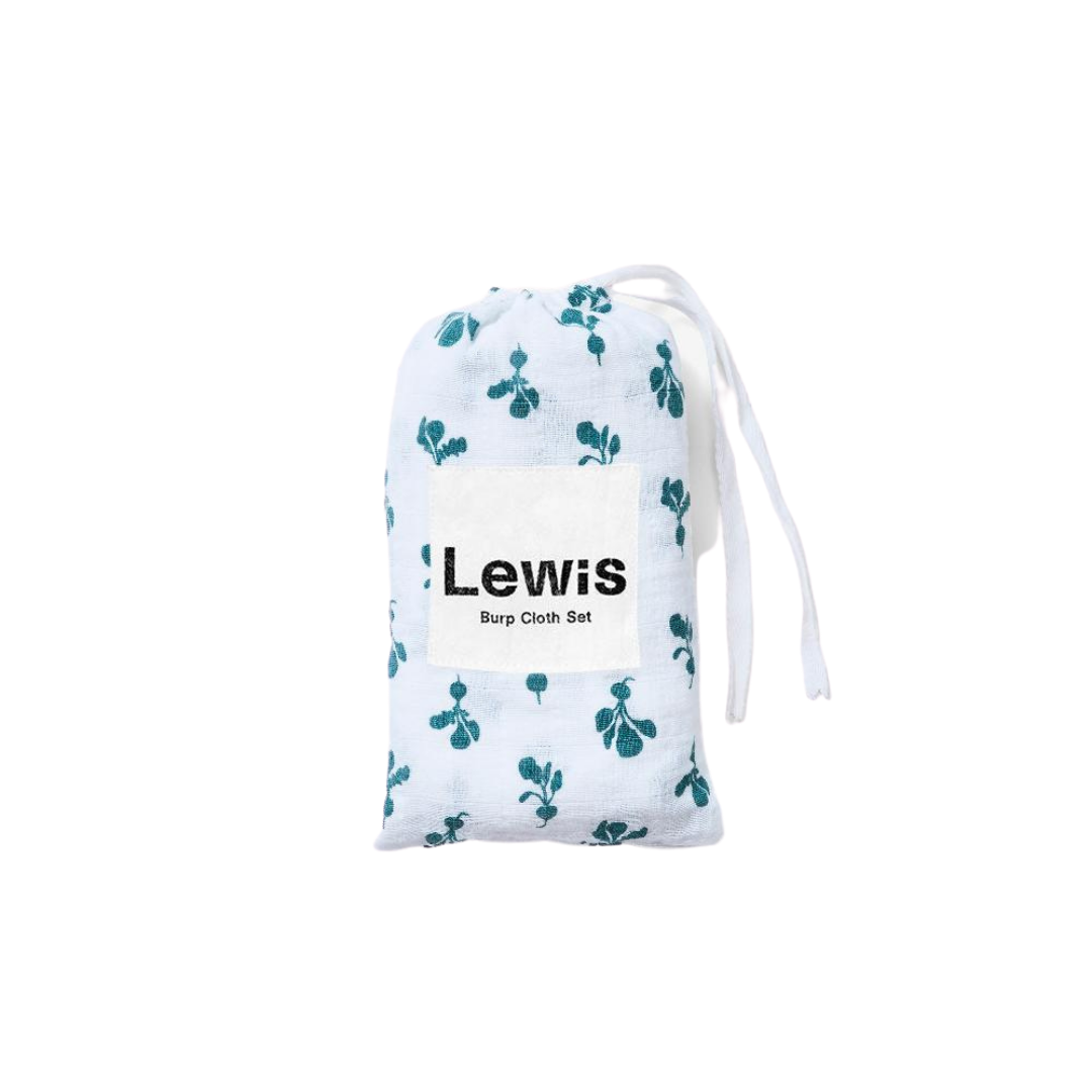 Lewis is Home Burp Cloth Set - Mini Radish