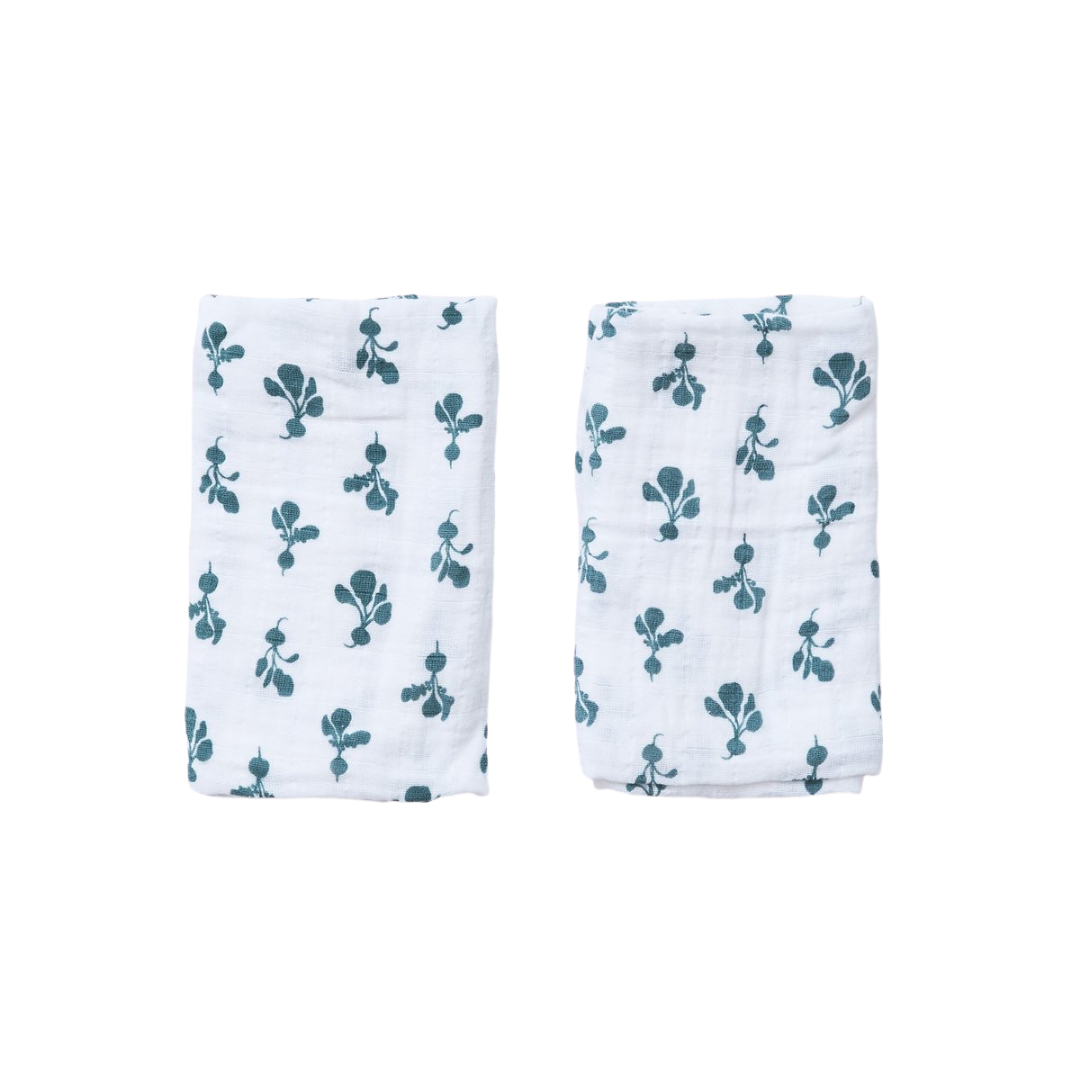 Lewis is Home Burp Cloth Set - Mini Radish