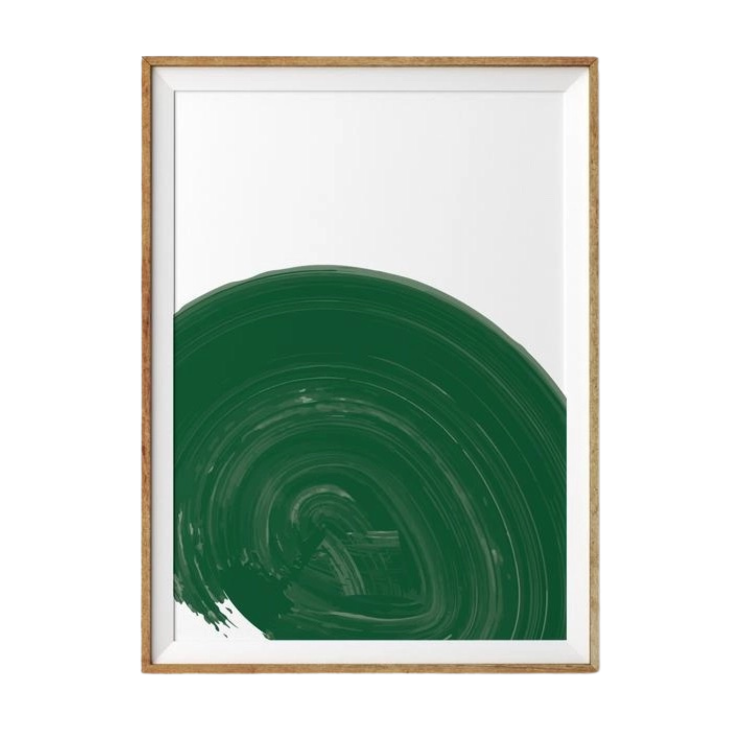 Big Wave Print - Dark Green
