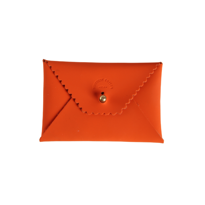 Immodest Cotton Card Envelope in Neon Orange