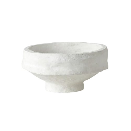 Medium sculptural Bowl - white