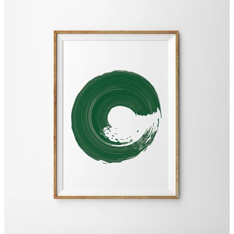Wave Print - Dark Green